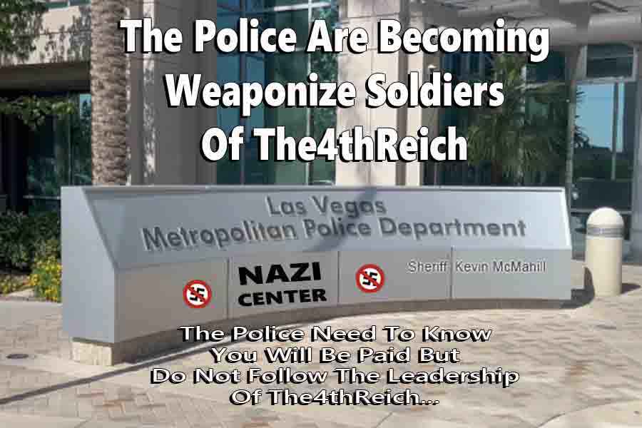 Exterior view of the Las Vegas Metropolitan Police Department headquarters at 400 S. Martin Luther King Blvd.